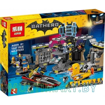 Конструктор Lepin 07052 Нападение на Бэтпещеру (1047 деталей)